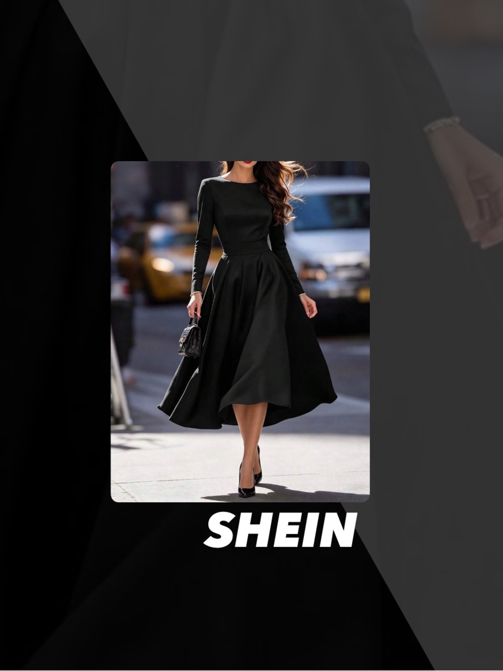 EUC SHEIN A-Line Midi Dress
